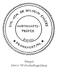 Siegel eines Wirtschaftsprüfers (BGBl. I 1962 S. 165)