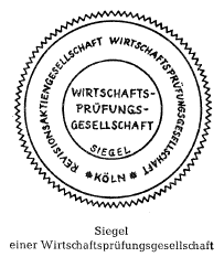 Siegel einer Wirtschaftsprüfungsgesellschaft (BGBl. I 1962 S. 165)