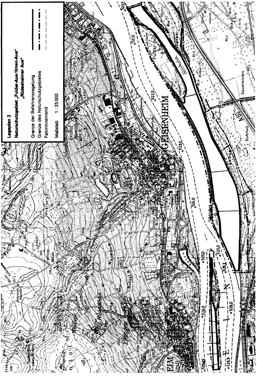 Karte Lageplan 3 (BGBl. 1987 I S. 2542)
