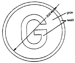 Zeichen "Geräuscharmes Kraftfahrzeug" (BGBl. I 1994 S. 1292)