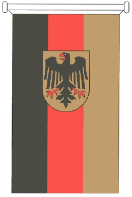 Bundesdienstflagge in Bannerform (BGBl. I 1996 S. 1730)