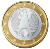 1 Euro (Deutsche Rückseite) (BGBl. I 2001 S. 3134)