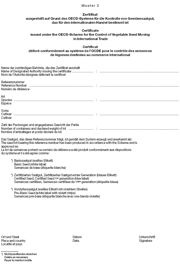 Zertifikat Muster 2 (BGBl. 2006 I S. 392)