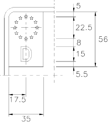 Schriftart verkleinertes zweizeiliges Kennzeichen (BGBl. I 2011 S. 192)