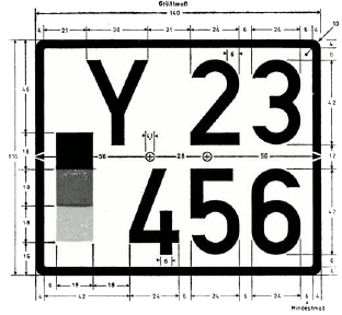 Kennzeichen der Bundeswehr verkleinertes zweizeiliges Kennzeichen (BGBl. I 2011 S. 195)