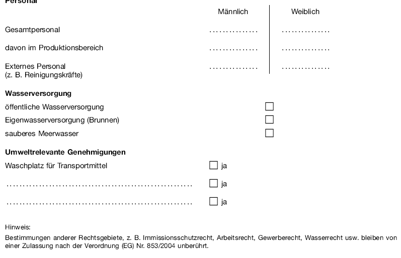 Muster 1 Betriebsspiegel (allgemeine Angaben), Seite 2 (BGBl. I 2007 S. 1844)
