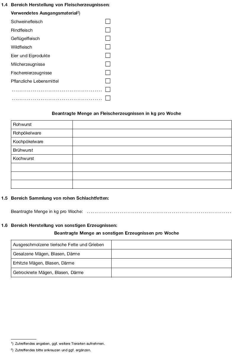 Muster 2 Beiblatt Fleisch zum Betriebsspiegel, Seite 3 (BGBl. I 2007 S. 1847)