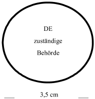 Abbildung Stempel für genusstaugliches Fleisch aus Schlachthöfen (BGBl. I 2007 S. 1868)