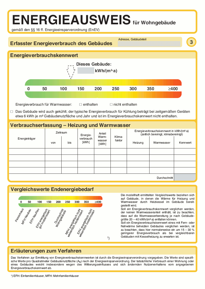 Energieausweis Wohngebäude Seite 3