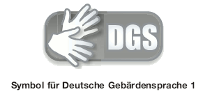 Symbol für Deutsche Gebärdensprache 1 (BGBl. I 2011 S. 1859)