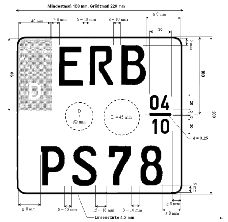 Kraftradkennzeichen (BGBl. I 2011 S. 551)