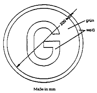 Zeichen "Geräuscharmes Kraftfahrzeug" (BGBl. I 2012 S. 787)