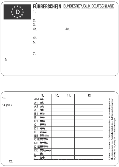 Muster Führerschein (BGBl. I 2012 S. 1413)