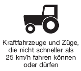 Kraftfahrzeuge und Züge, die nicht schneller als 25 km/h fahren können oder dürfen (BGBl. I 2013 S. 382)