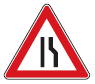 Zeichen 121 Einseitig verengte Fahrbahn (BGBl. I 2013 S. 391)