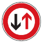Zeichen 208 Vorrang des Gegenverkehrs (BGBl. I 2013 S. 395)