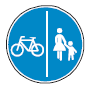 Zeichen 241 Getrennter Rad- und Gehweg (BGBl. I 2013 S. 398)