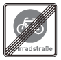 Zeichen 244.2 Ende einer Fahrradstraße (BGBl. I 2013 S. 399)