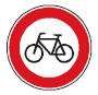 Zeichen 254 Verbot für Radverkehr (BGBl. I 2013 S. 401)