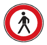 Zeichen 259 Verbot für Fußgänger (BGBl. I 2013 S. 401)