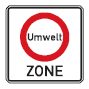 Zeichen 270.1 Beginn einer Verkehrsverbotszone zur Verminderung schädlicher Luftverunreinigungen in einer Zone (BGBl. I 2013 S. 403)