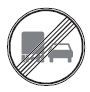 Zeichen 281 Ende des Überholverbots für Kraftfahrzeuge über 3,5 t (BGBl. I 2013 S. 406)