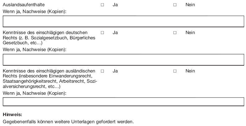 Antrag auf Erlaubnis zur Auswanderungsberatung, Seite 4 (BGBl. I 2013 S. 810)