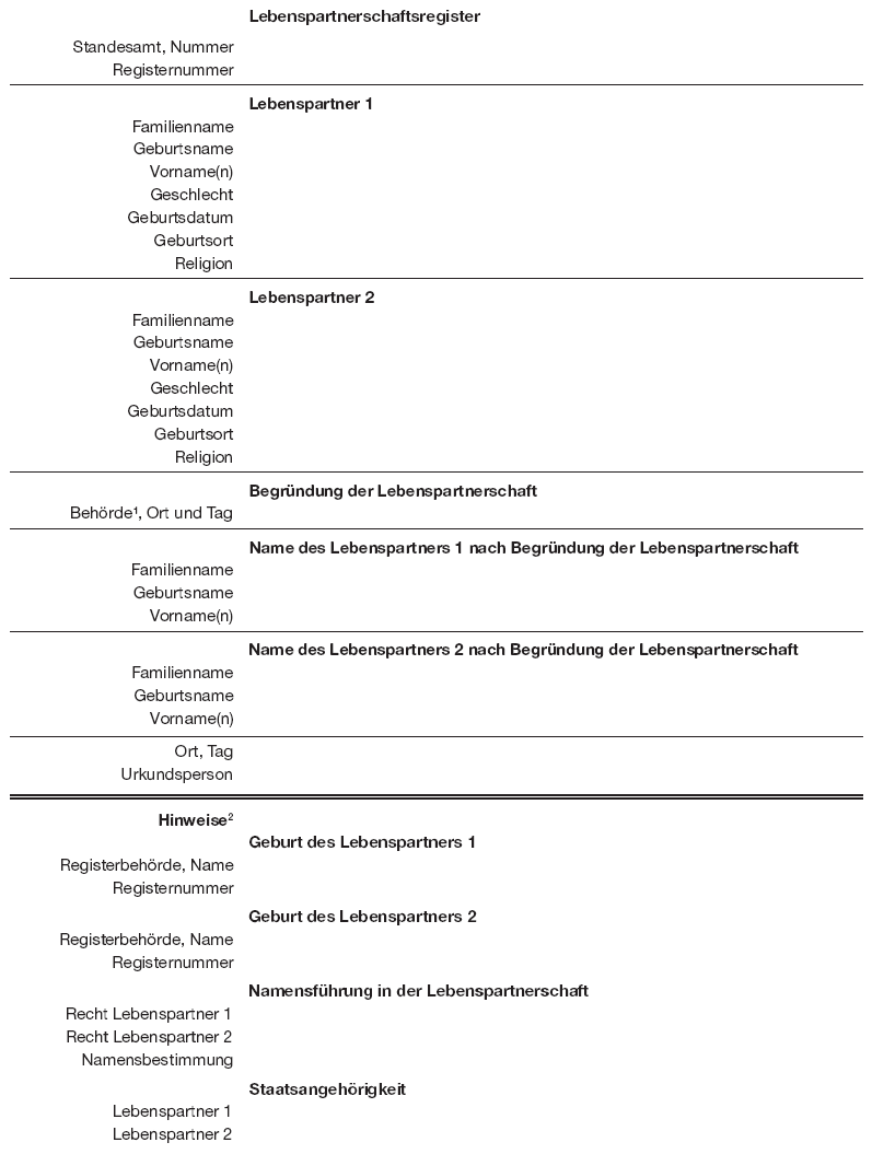 Lebenspartnerschaftsregister, Seite 1 (BGBl. I 2013 S. 1146)