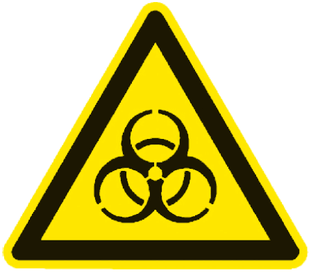 Symbol für Biogefährdung (BGBl. I 2013 S. 2525)