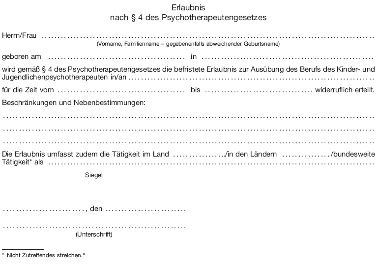 Muster Erlaubnis (BGBl. 2013 I S. 3031)