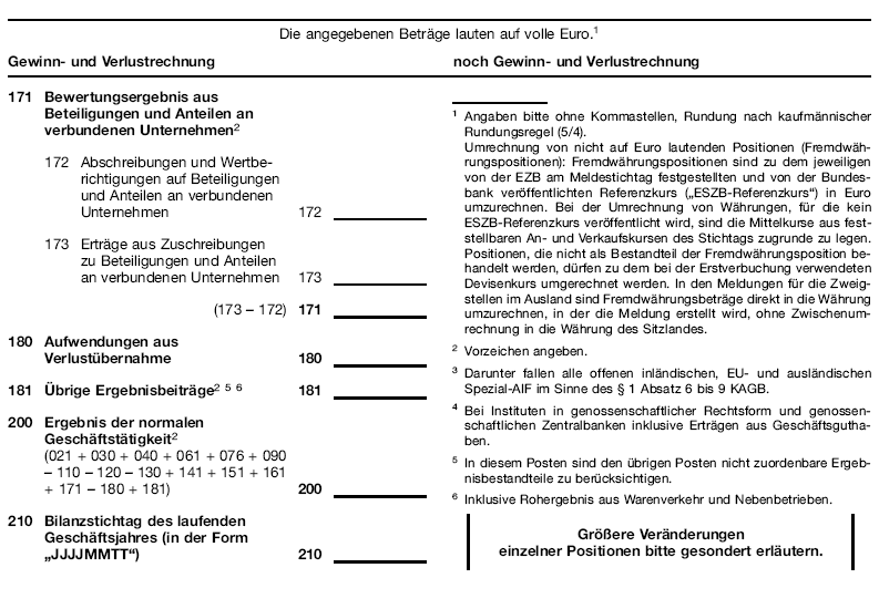 Anlage GVKI - Gewinn- und Verlustrechnung - Seite 2 (BGBl. 2013 I S. 4214)