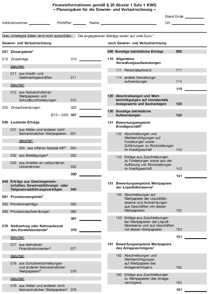 Anlage GVKIP - Planangaben für die Gewinn- und Verlustrechnung - Seite 1 (BGBl. 2013 I S. 4215)