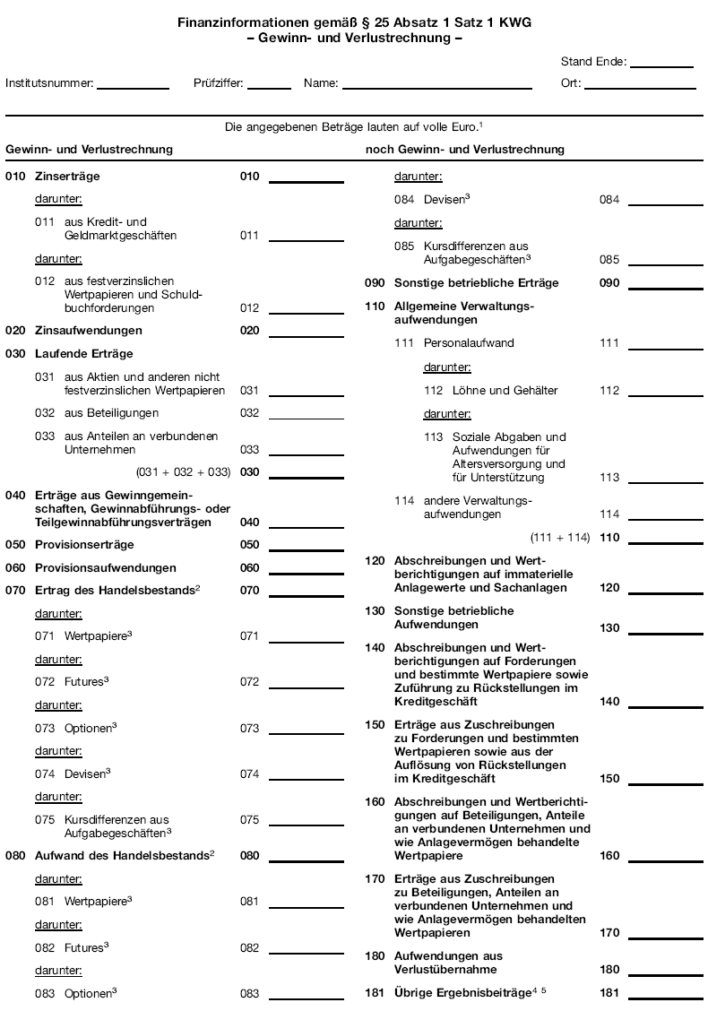 Anlage GVFDI - Gewinn- und Verlustrechnung - Seite 1 (BGBl. 2013 I S. 4219)