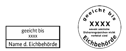 Abbildung Zusatzzeichen Ende der Eichfrist (BGBl. 2014 I S. 2069)