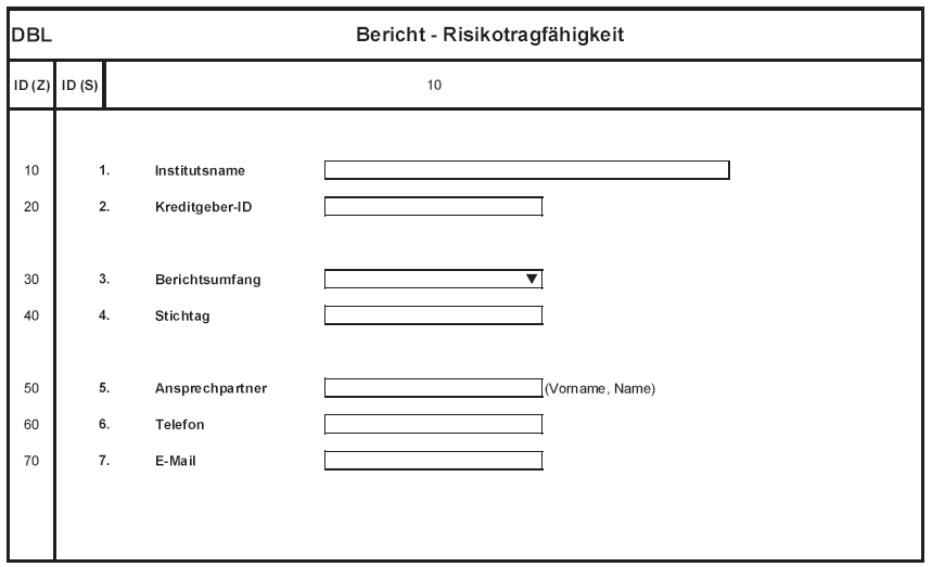 Anlage DBL Bericht - Risikotragfähigkeit (BGBl. 2014 I S. 2340)