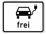 Abb. Piktogramm Elektrofahrzeugen ist Parken erlaubt (BGBl. 2015 I S. 1576)