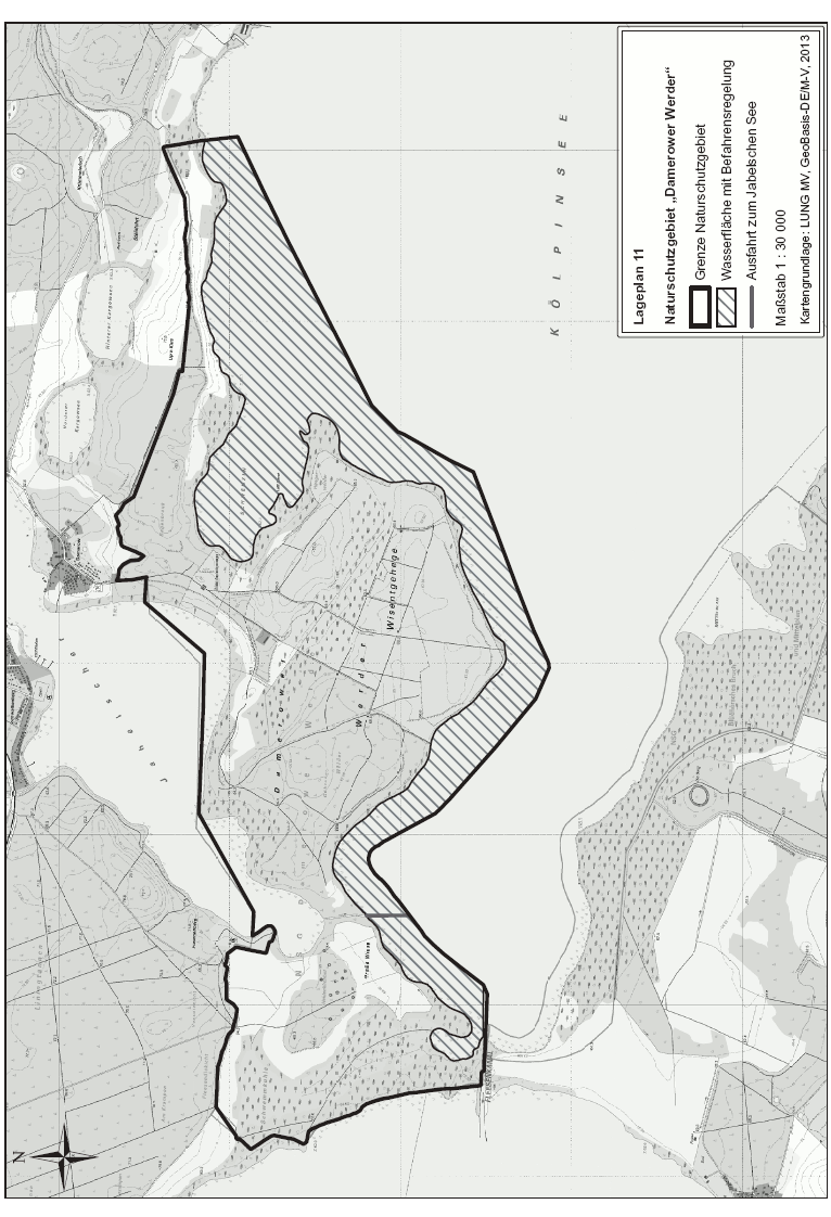 Karte Lageplan 11 (BGBl. 2015 I S. 1809)