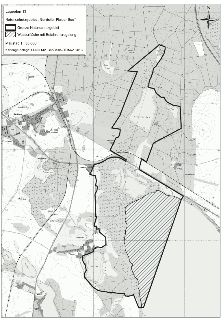 Karte Lageplan 13 (BGBl. 2015 I S. 1811)