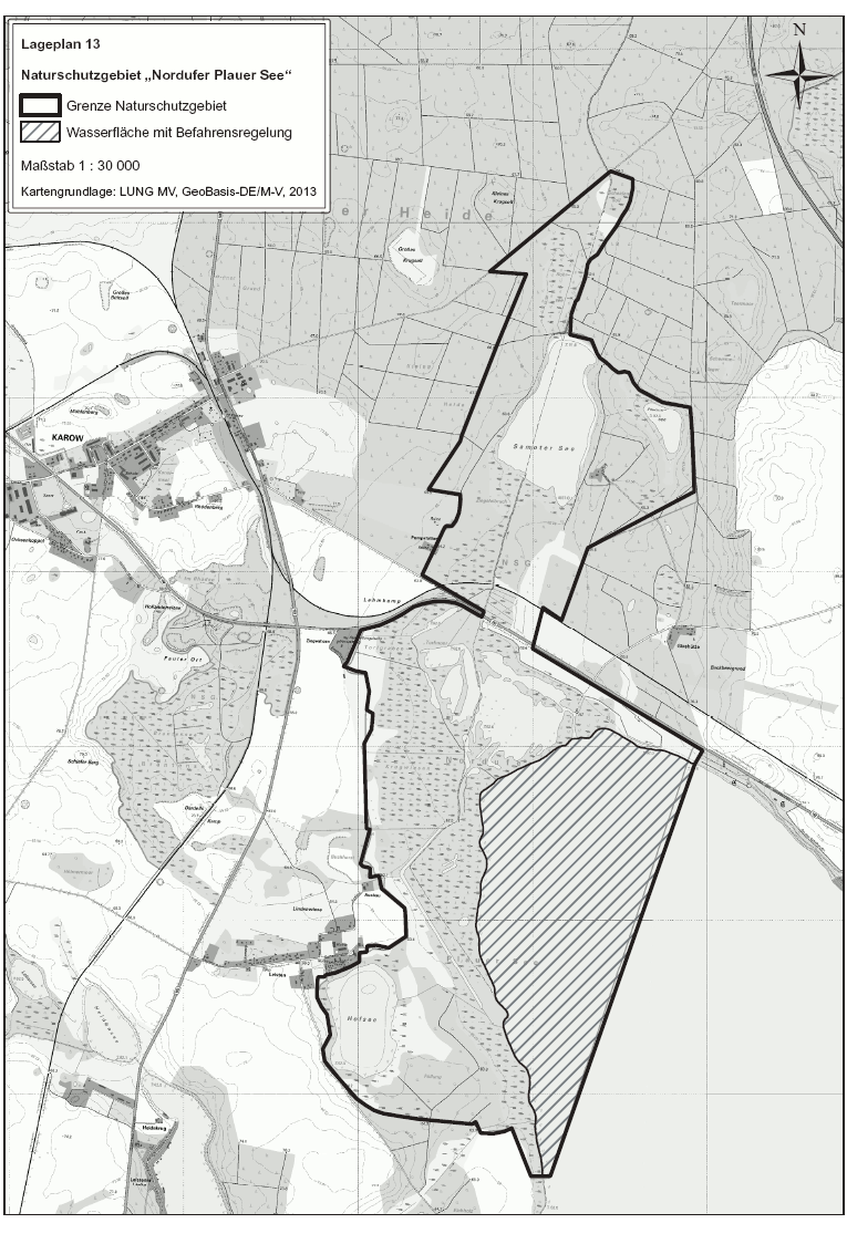 Karte Lageplan 13 (BGBl. 2015 I S. 1811)