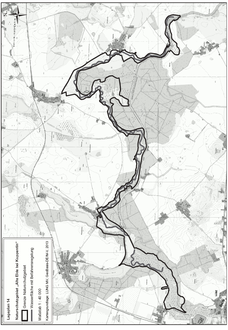 Karte Lageplan 14 (BGBl. 2015 I S. 1812)