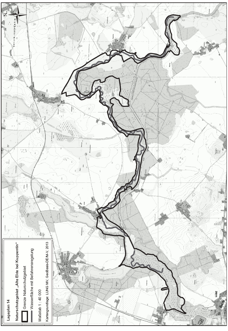 Karte Lageplan 14 (BGBl. 2015 I S. 1812)