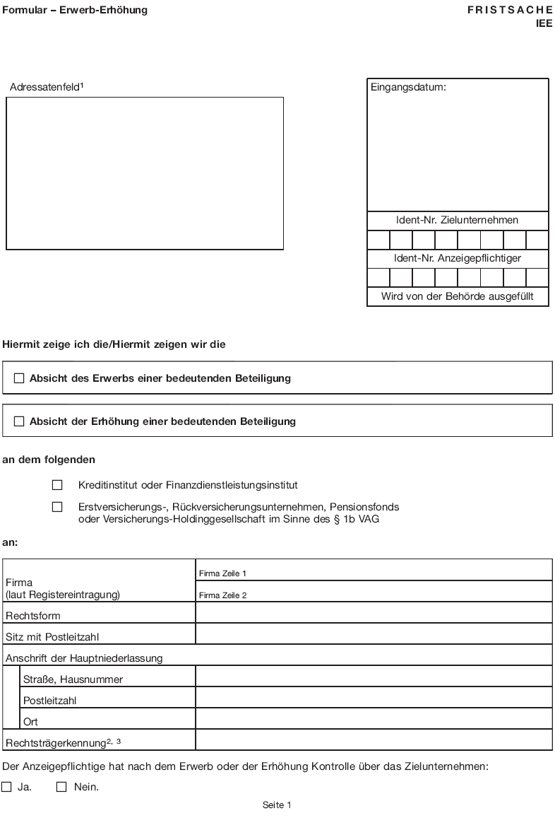 Formular - Erwerb-Erhöhung, Seite 1 (BGBl. 2015 I S. 1950)