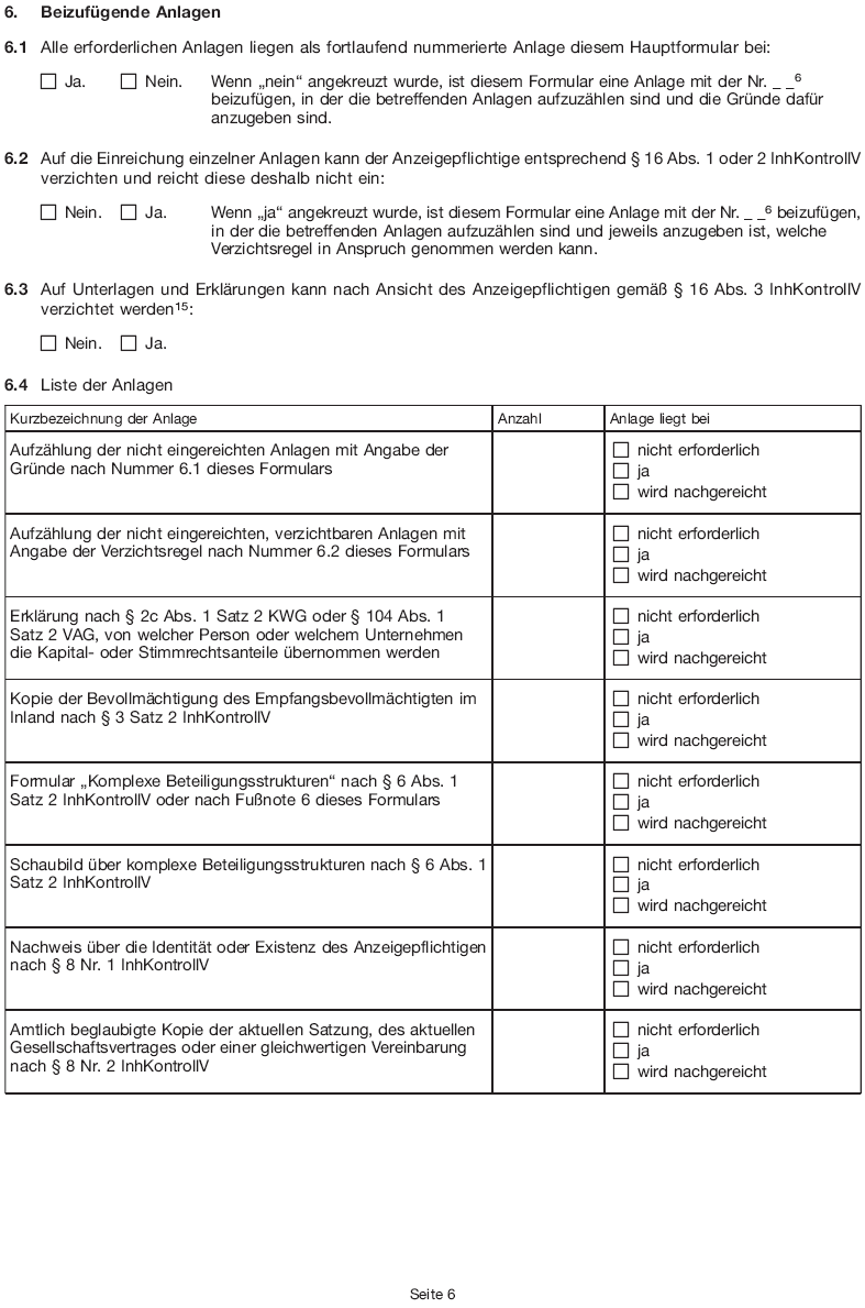 Formular - Erwerb-Erhöhung, Seite 6 (BGBl. 2015 I S. 1955)