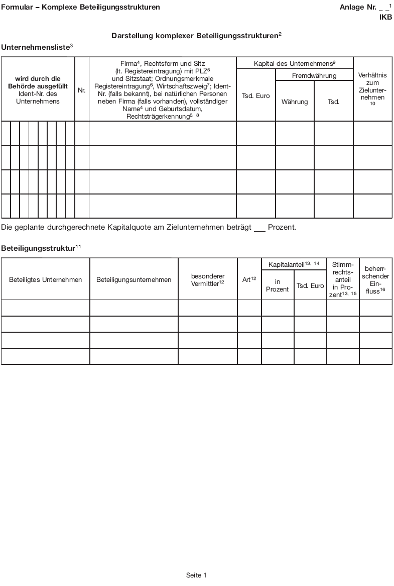 Formular - Komplexe Beteiligungsstrukturen, Seite 1 (BGBl. 2015 I S. 1962)