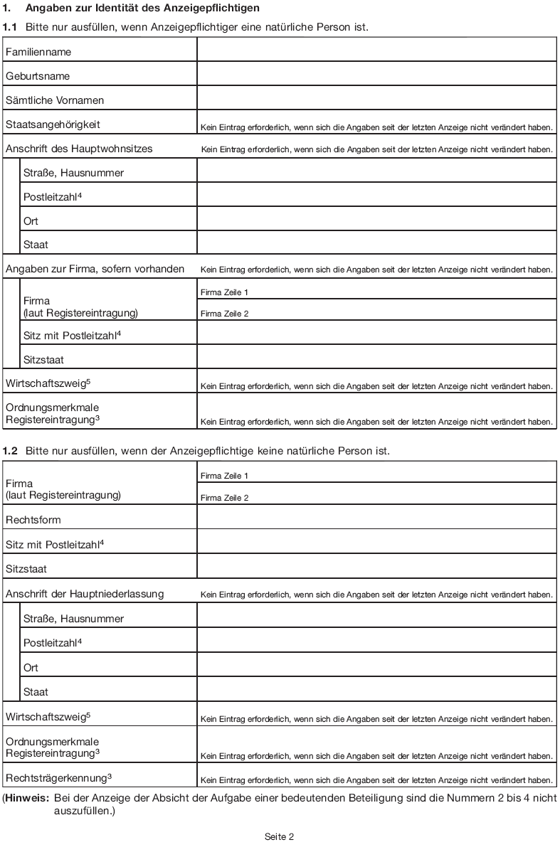 Formular - Aufgabe-Verringerung, Seite 2 (BGBl. 2015 I S. 1971)