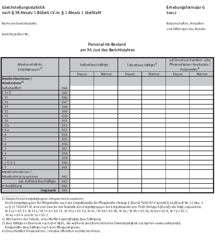 Erhebungsformular G, Seite 2 (BGBl. 2015 I S. 2301)