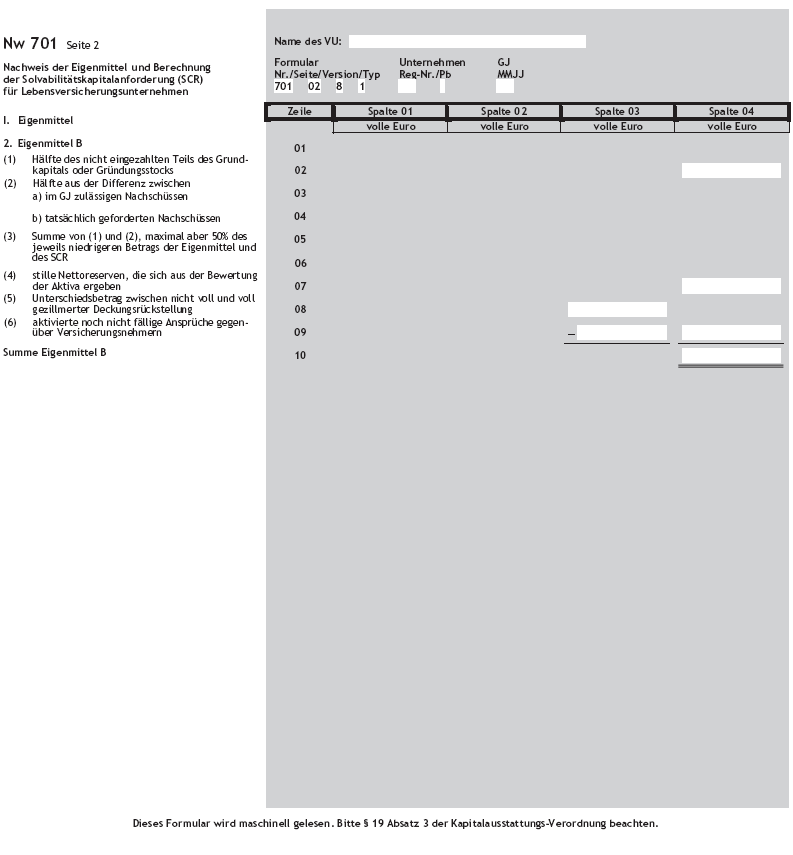 Solvabilitätsnachweis Nw 701 Seite 2 (BGBl. 2016 I S. 801)