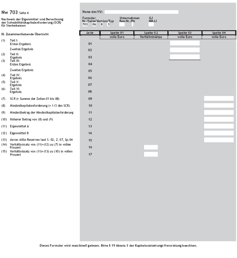 Solvabilitätsnachweis Nw 703 Seite 6 (BGBl. 2016 I S. 817)