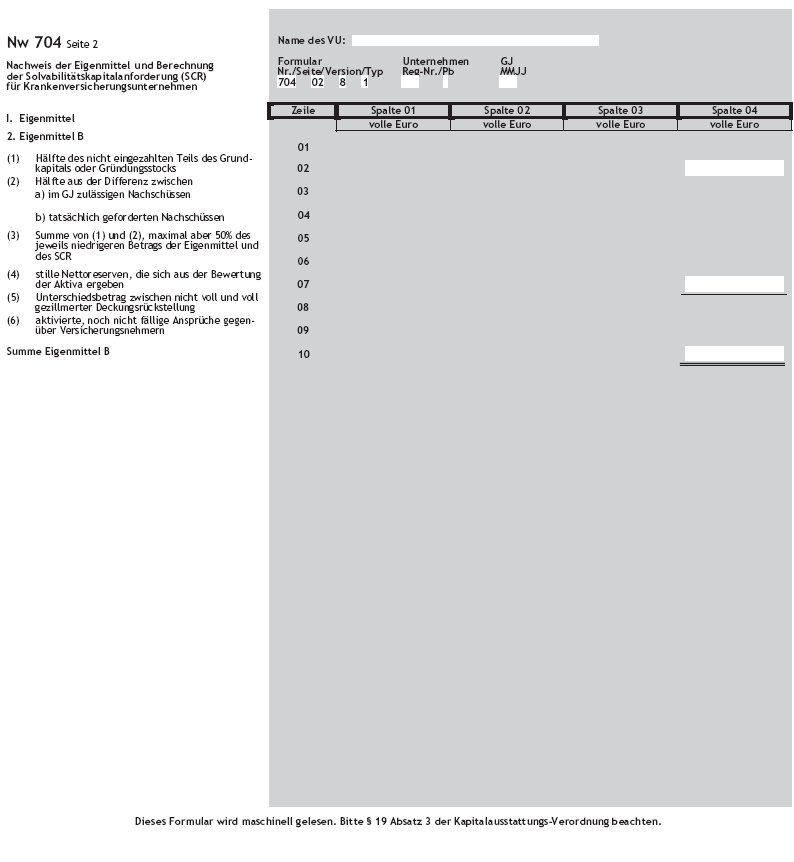 Solvabilitätsnachweis Nw 704 Seite 2 (BGBl. 2016 I S. 819)