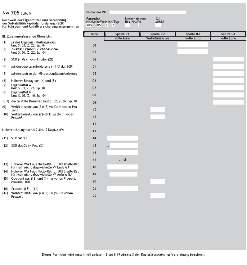 Solvabilitätsnachweis Nw 705 Seite 5 (BGBl. 2016 I S. 827)